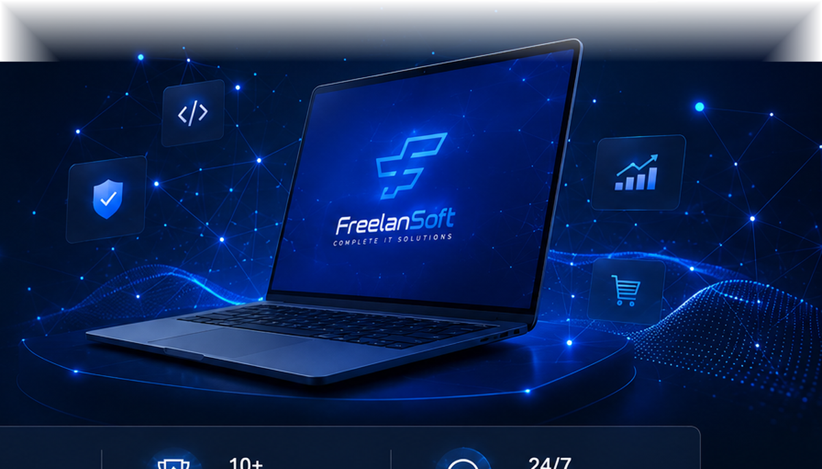 FreelanSoft digital solutions and web development workspace